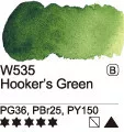 Akvarell festék Mijello 15ml – 535 Hooker-zöld
