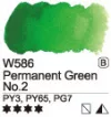 Akvarell festék Mijello 15ml – 586 Állandó zöld No. 2