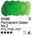 Akvarell festék Mijello 15ml – 586 Állandó zöld No. 2