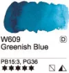 Akvarell festék Mijello 15ml – 609 Zöldes kék