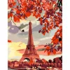Számokkal festés Rosa – 345 Eiffel-torony