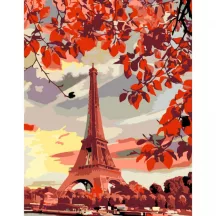 Számokkal festés Rosa – 345 Eiffel-torony
