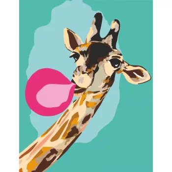 Számozós festés Rosa - 363 giraffe