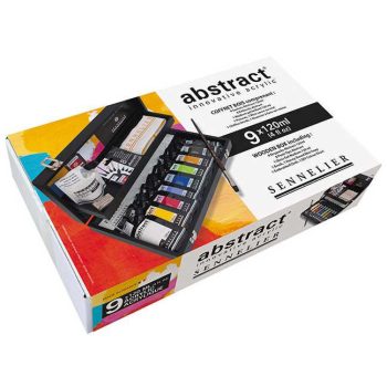 Sennelier Abstract akrilfesték készlet 9x120ml tartozékokkal