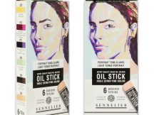 Sennelier oil stick set of 6 pcs – Világos tones portrait