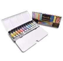 Akvarellfesték készlet Sennelier 12x10ml fémes színek