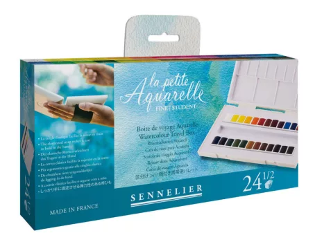 Utazó akvarellfesték készlet Sennelier 24 db Travel box