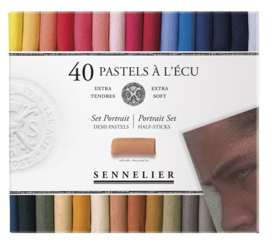 Set of dry pastels Sennelier 40 half portraits