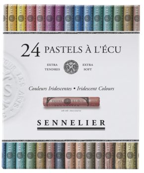 Set of dry pastels Sennelier 24 pcs metallic shades