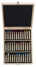 Set of oil pastels Sennelier 36 pcs landscape, wooden box