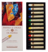 Set of oil pastels Sennelier 12 pcs basic shades