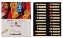 Set of oil pastels Sennelier 24 pcs basic shades