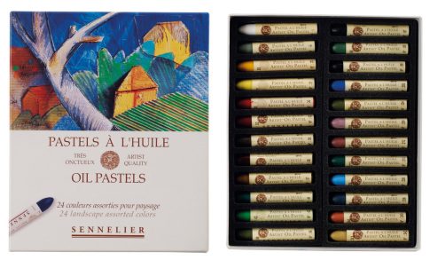 Set of oil pastels Sennelier 24 pcs landscape