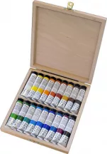 Olajfesték készlet Umton 18x20ml fa dobozban