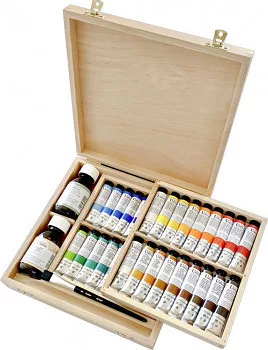 Olajfesték készlet Umton 36x20ml fa dobozban