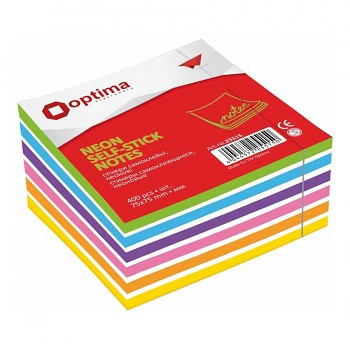Self-adhesive sticky notes 50x50mm, 250pcs neon shades