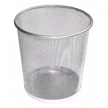 Metal szemétkosár 38x47cm, silver