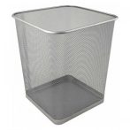 Metal szemétkosár 27x30cm, silver