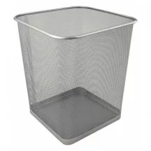 Metal szemétkosár 27x30cm, silver