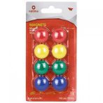Colored magnets for magnetic boards 8x20mm
