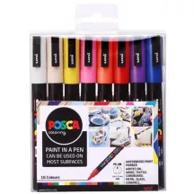 Akril marker készlet Uni Posca 0.9-1.3mm 16 db