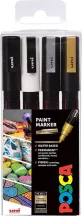 Akril marker készlet Uni Posca 1.8-2.5mm 4 db fémes
