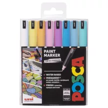 Akril marker készlet Uni Posca 0.7mm 8 db pasztel 1MR
