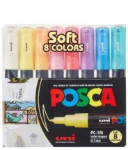 Akril marker készlet Uni Posca 0.7mm 8 db pasztel 1M