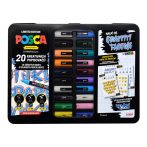 Large set of markers Posca Graffiti 20 pcs limited edition