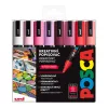 Set of acrylic markers Uni Posca 5M 1.8-2.5mm 8pcs Love