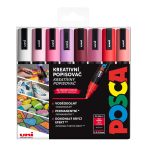 Set of acrylic markers Uni Posca 5M 1.8-2.5mm 8pcs Love