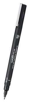 Uni Pin brush marker fekete