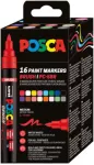 Uni Posca Brush PC-5BR akril marker készlet, 16 db