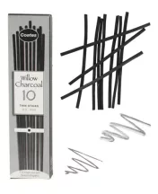 természetes charcoal Coates 10 pcs thin 3-4 mm