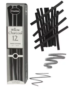 természetes charcoal Coates 12 pcs medium 7-9 mm