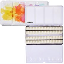 akvarell metal tin Meeden 52 pcs colored