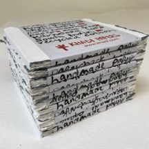 Kézi Khadi papírok tömb 15x15cm 150g