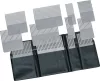 Acél fésű készlet tokban 12 db Acél fésű készlet tokban 12 db