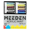 Meeden acrylic paint set 12x22ml metallic shades