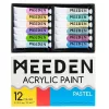 Meeden acrylic paint set 12x22ml pastel shades