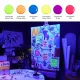 Set of liquid acrylic paints Meeden Fluid 6x60ml fluorescent