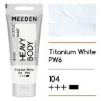 Akril paint Meeden 100ml – 104 Titánfehér