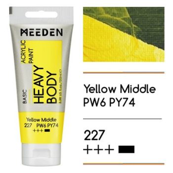 Akril paint Meeden 100ml – 227 Yellow közép