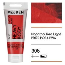 Akril paint Meeden 100ml - 305 Világos naftol vörös
