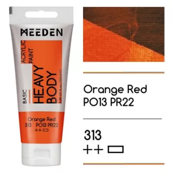 Akril paint Meeden 100ml  313 Orange Red