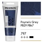 Akril festék Meeden 100ml - 797 Payne's Grey