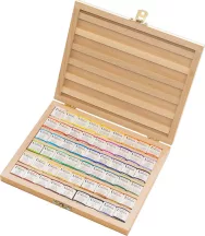 Akvarellfesték készlet Umton 54 db fa dobozban