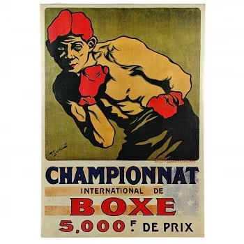 Festmény reprodukció 35x50cm – Championnat de Boxe