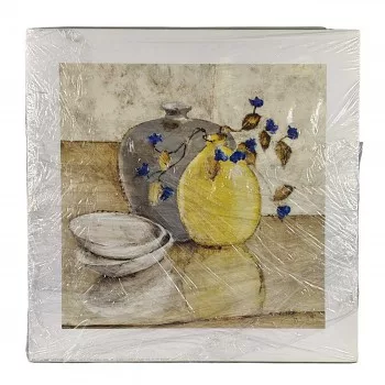 Festmény reprodukció 50x50cm – Csendélet, kék és szürke 1