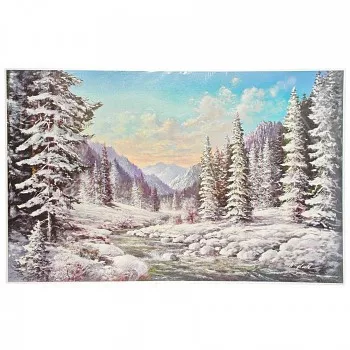 Reprodukció 50x80cm – Helmut Glassl, Winter in Sibirien